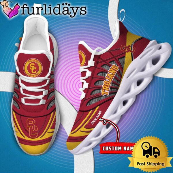 USC Trojans NCAA Custom Max Soul Shoes Sneaker