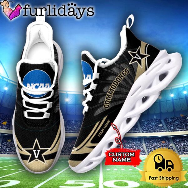 Vanderbilt Commodores NCAA Custom Max Soul Shoes Sneakers