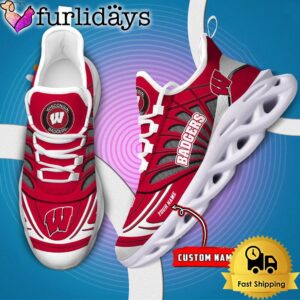 Wisconsin Badgers NCAA Custom Max Soul…