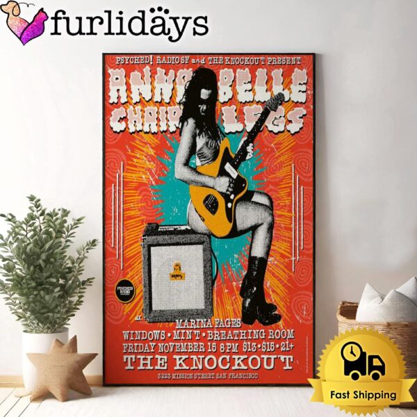 Annabelle Chairlegs Live November 15 2024 San Francisco CA Poster Canvas