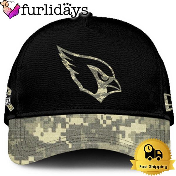 Arizona Cardinals 2024 Salute to Service Club Black Camo Cap Gift For Veteran