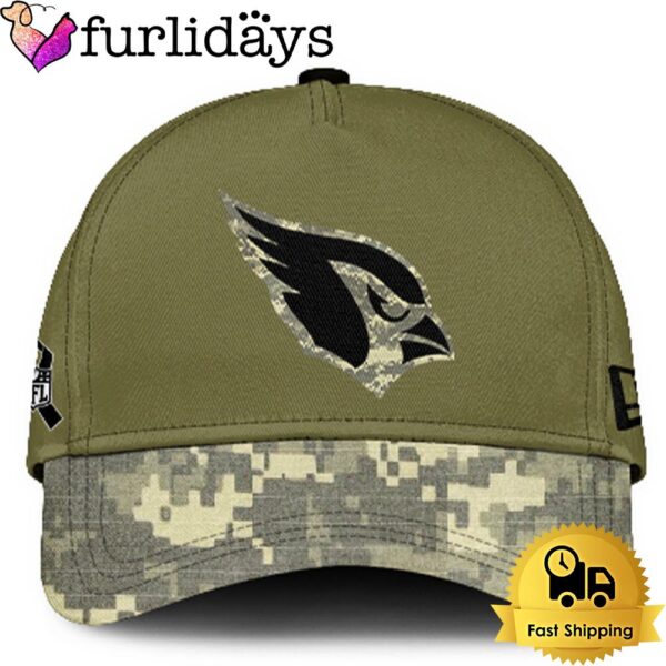 Arizona Cardinals 2024 Salute to Service Club Green Camo Cap Gift For Veteran