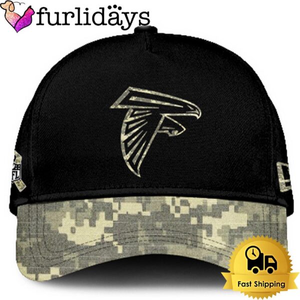 Atlanta Falcons 2024 Salute to Service Club Black Camo Cap Gift For Veteran