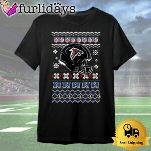 Atlanta Falcons Helmet Team Christmas T…