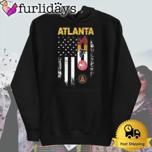 Atlanta Sport Team American Flag T Shirt