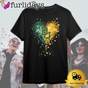 Baylor Bears Crystal Heart T Shirt