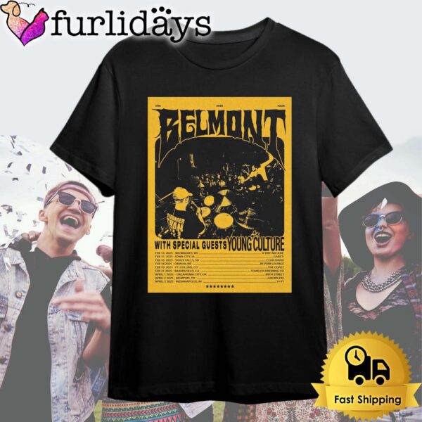 Belmont Tour With Special Guests Young Culture 2025 US T Shirt