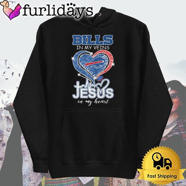 Buffalo Bills In My Veins Jesus In My Heart T Shirt