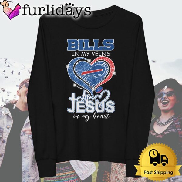 Buffalo Bills In My Veins Jesus In My Heart T Shirt