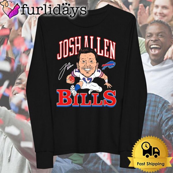 Buffalo Bills Josh Allen Overcoming Hurdle Signature T Shirt