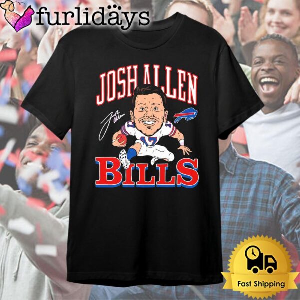 Buffalo Bills Josh Allen Overcoming Hurdle Signature T Shirt