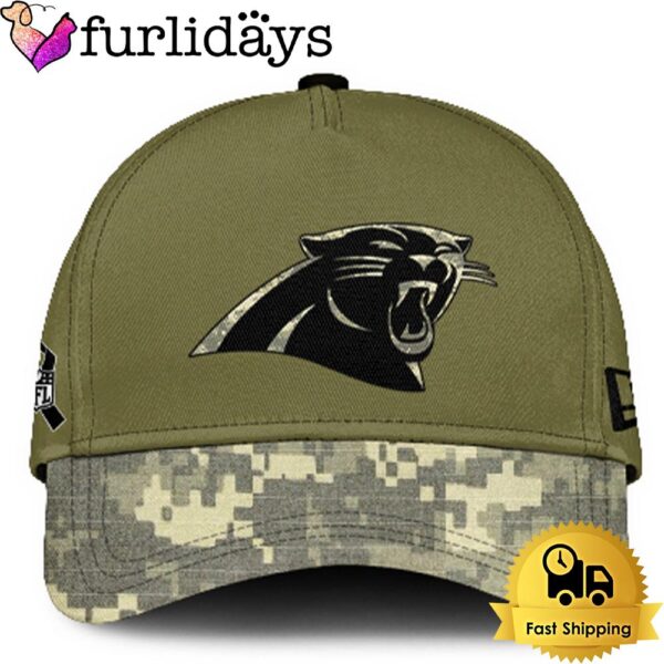 Carolina Panthers 2024 Salute to Service Club Green Camo Cap Gift For Veteran