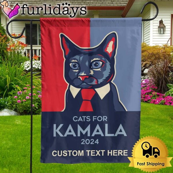 Cats For Kamala Flag Kamala Harris 2024 Custom Garden Flag