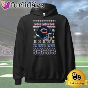 Chicago Bears Helmet Team Christmas T Shirt