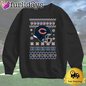 Chicago Bears Helmet Team Christmas T Shirt