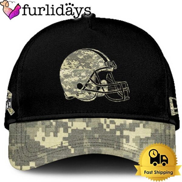 Cleveland Browns 2024 Salute to Service Club Black Camo Cap Gift For Veteran