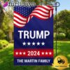 Custom Family Name Donald Trump Homage Flag