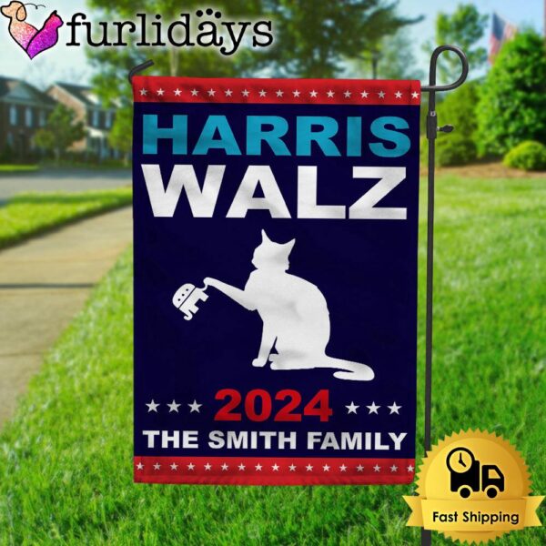 Custom Family Name Harris Walz 2024 Obviously Coroplast Harris For President 2024 Garden Flag