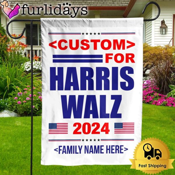 Custom Job For Harris Walz 2024 Kamala Harris 2024 Garden Flag