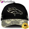 Denver Broncos 2024 Salute to Service Club Black Camo Cap Gift For Veteran