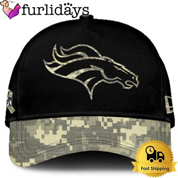 Denver Broncos 2024 Salute to Service Club Black Camo Cap Gift For Veteran