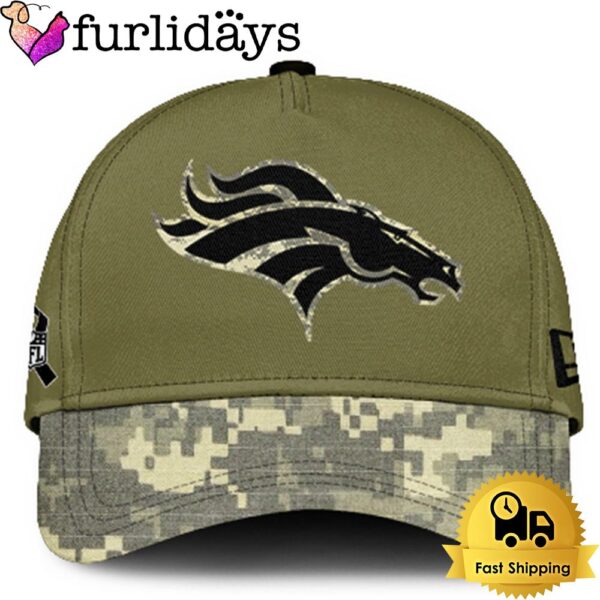 Denver Broncos 2024 Salute to Service Club Green Camo Cap Gift For Veteran