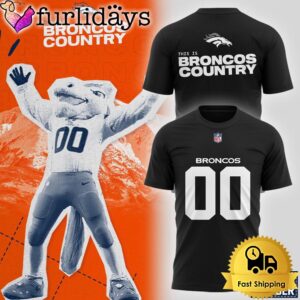 Denver Broncos Country Custom Black T…