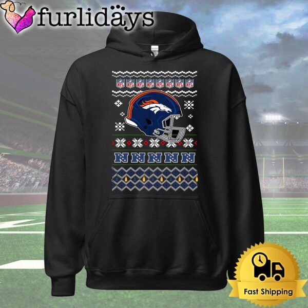 Denver Broncos Helmet Team Christmas T Shirt