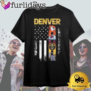 Denver Sport Team American Flag T…