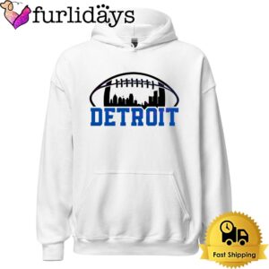 Detroit Lions Football Superbowl City Skyline T Shirt