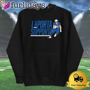 Detroit Lions Sam Laporta Supporta T Shirt