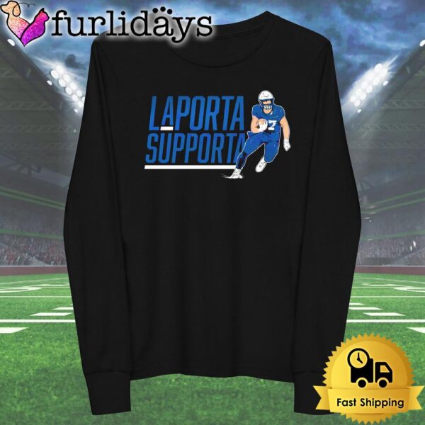 Detroit Lions Sam Laporta Supporta T Shirt