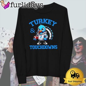 Detroit Lions Turkey Wearing Touchdowns 2024 T Shirt