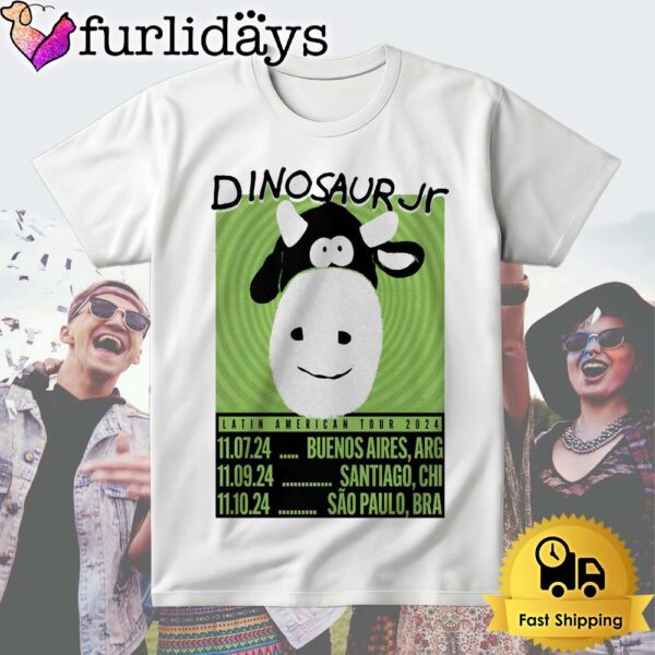 Dinosaur JR Latin American Tour November 2024 T Shirt