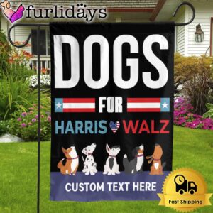 Dogs For Harris Walz Flag Kamala…