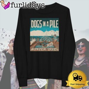 Dogs In A Pile Tour Winter 2025 T Shirt