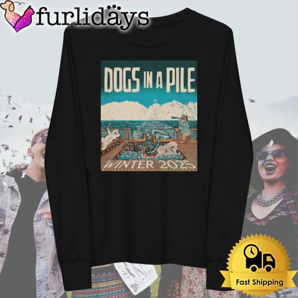 Dogs In A Pile Tour Winter 2025 T Shirt