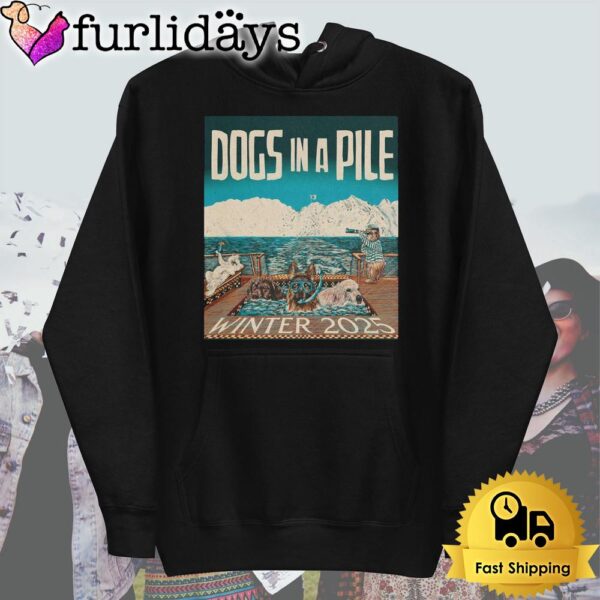 Dogs In A Pile Tour Winter 2025 T Shirt