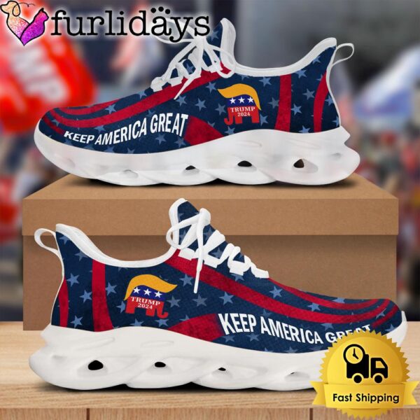 Donald Trump 2024 Keep America Great Max Soul Shoes