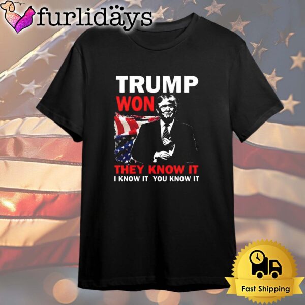 Donald Trump Won For Presidential Election Campaign 2024 T Shirt