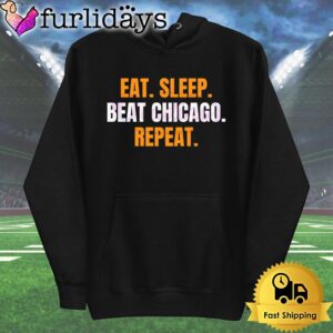 Eat Sleep Beat Chicago Repeat Green Bay Packers T Shirt