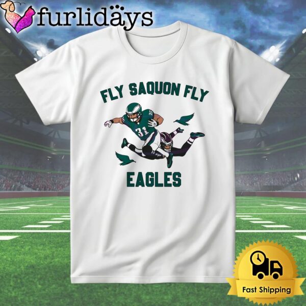 Fly Saquon Fly Eagles Football Player T Shirt