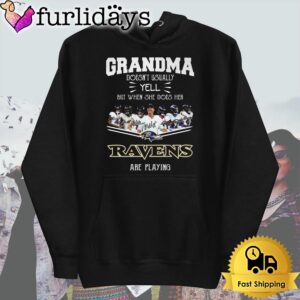 Grandma Doesn't Usualy Yell She Does Her Baltimore Ravens Are Playing T Shirt