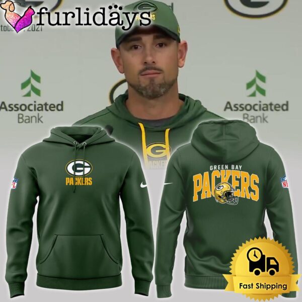 Green Bay Pakers Logo Team 2024 Green Hoodie