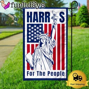 Harris For The People Garden Flag