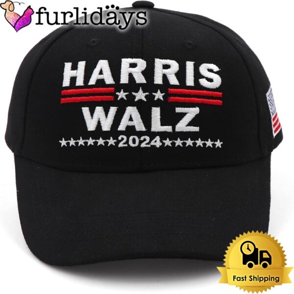 Harris Waltz American Flag Embroidered Cap