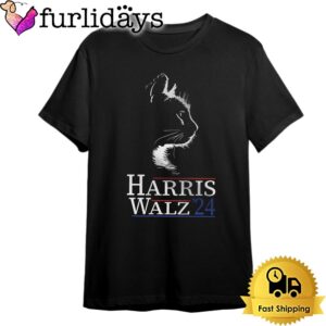 Harris Walz 2024 Cat Dark T…