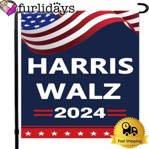 Harris Walz 2024 Kamala Harris Tim Walz Waltz for President VP Garden Flag