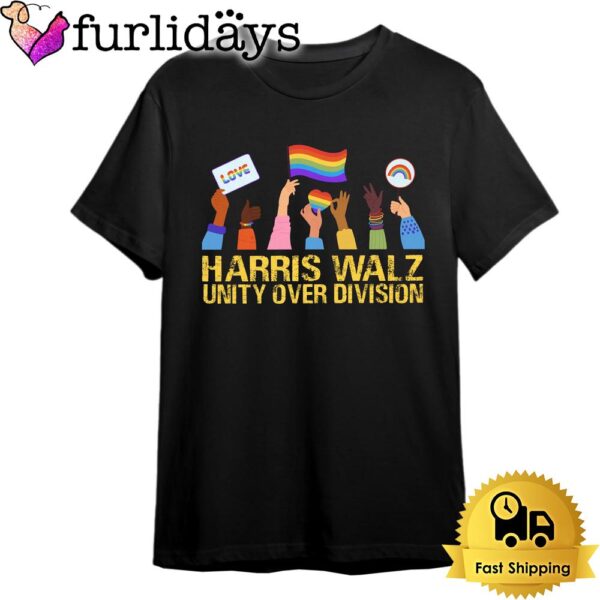 Harris Walz Unity Over Division Election 2024 T Shirt