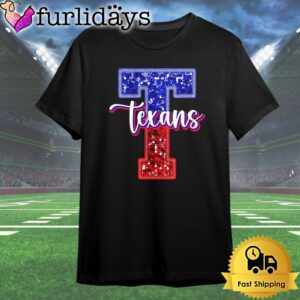 Huston Texans Football Glitter Texans Logo…